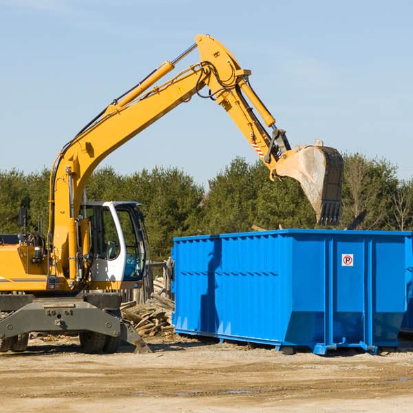 what size residential dumpster rentals are available in Ramsey County ND